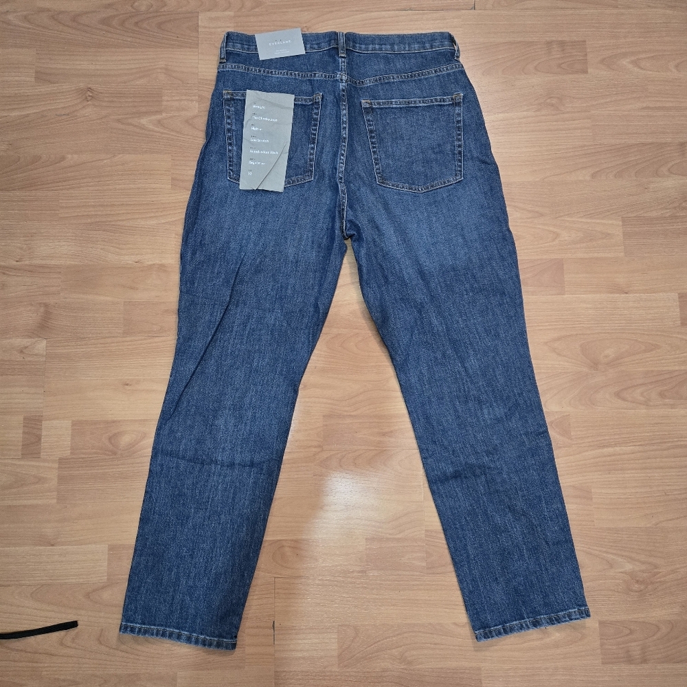 Everlane The Cheeky Jean | Women's Straight Leg Jeans - Blue - Picture 4 of 9